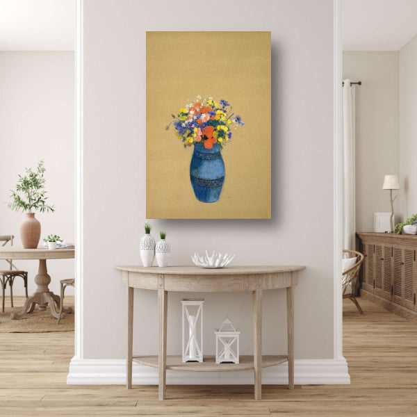 Vaas met bloemen - Odilon Redon poster