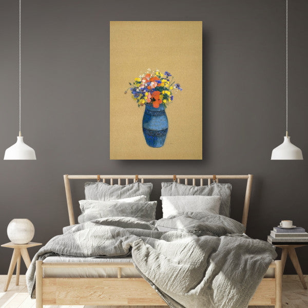 Vaas met bloemen - Odilon Redon poster