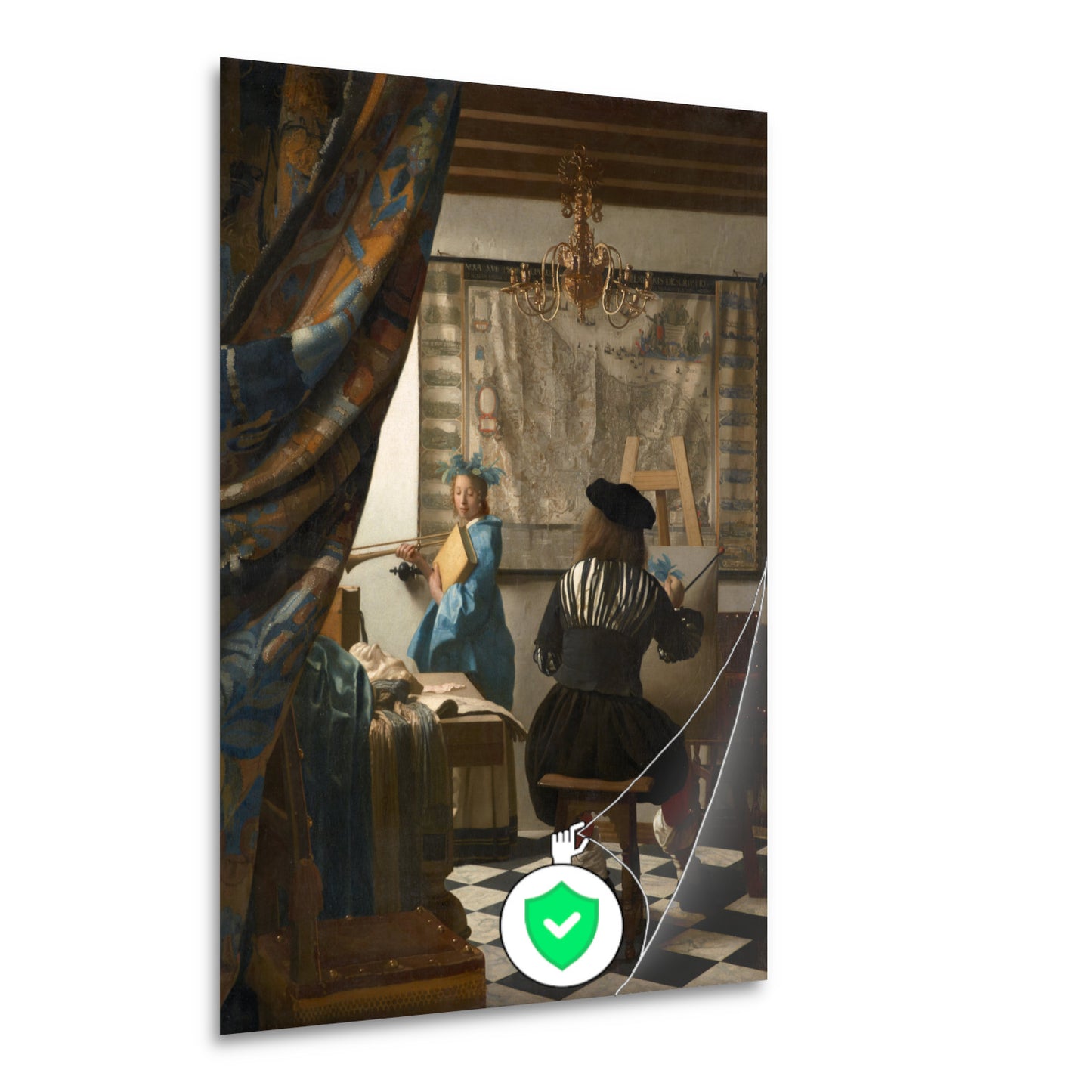 De Schilderkonst - Johannes Vermeer poster