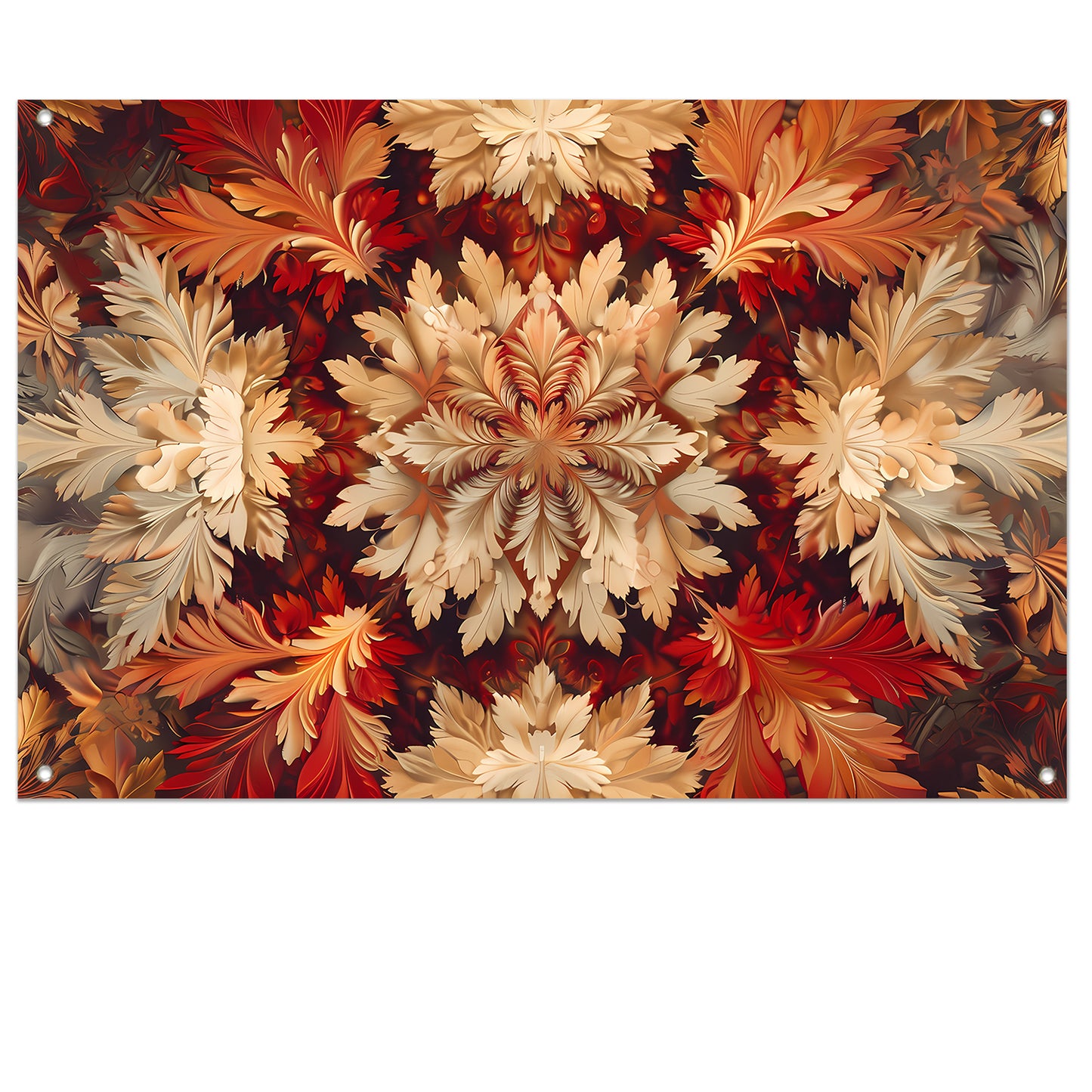 Kaleidoscopische Bloemenpracht tuinposter