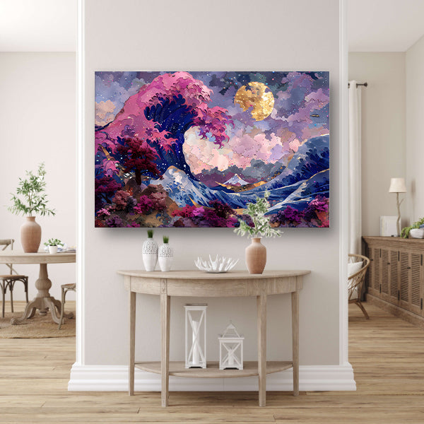 De Grote Golf van Kanagawa: Hokusais Meesterwerk canvas