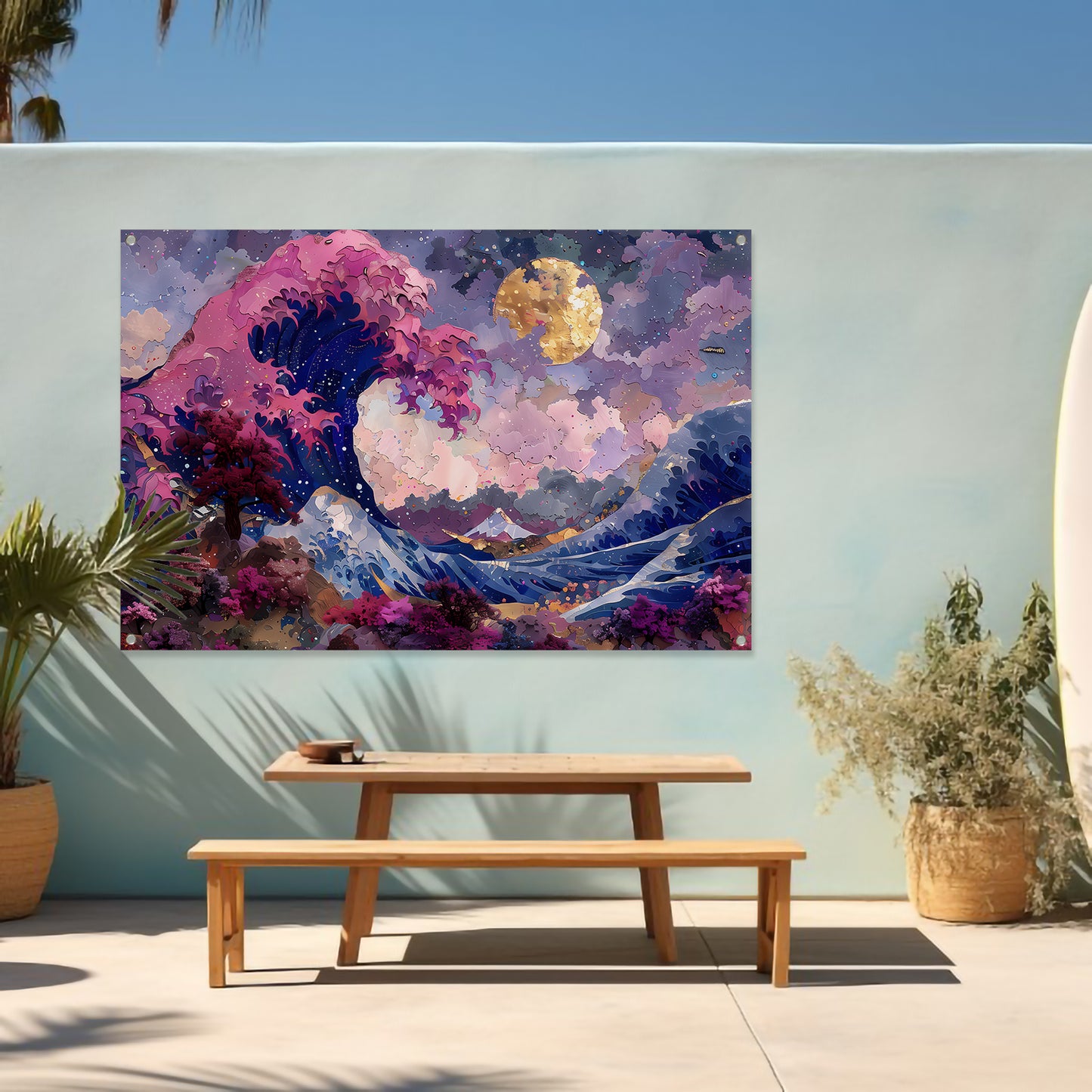 De Grote Golf van Kanagawa: Hokusais Meesterwerk tuinposter