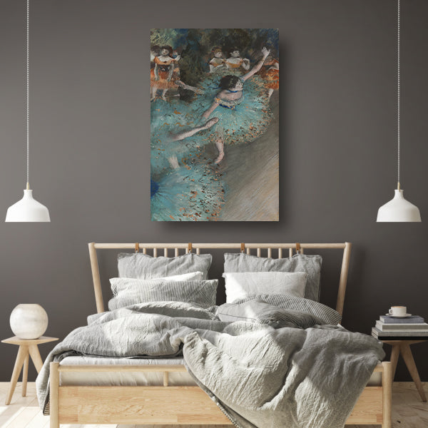Zwaaiende Danser - Edgar Degas canvas met baklijst
