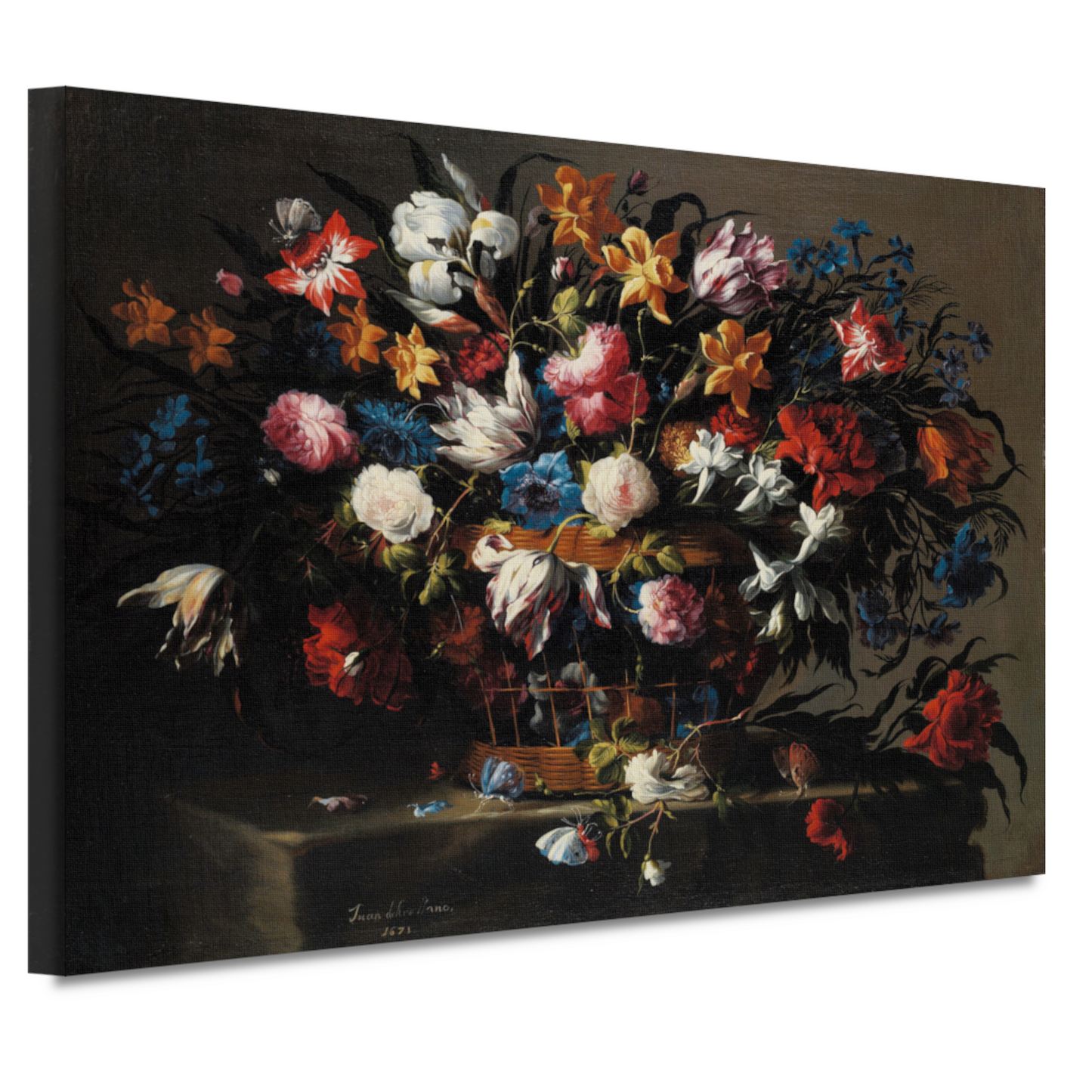 Kleine mand met bloemen - Juan de Arellano canvas