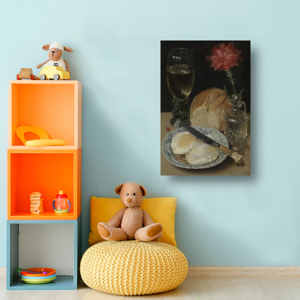 Stilleven met gebakken eieren - Georg Flegel canvas
