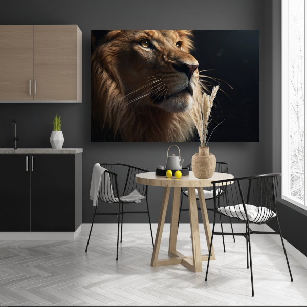 Gouden Blik van de Koning der Dieren poster
