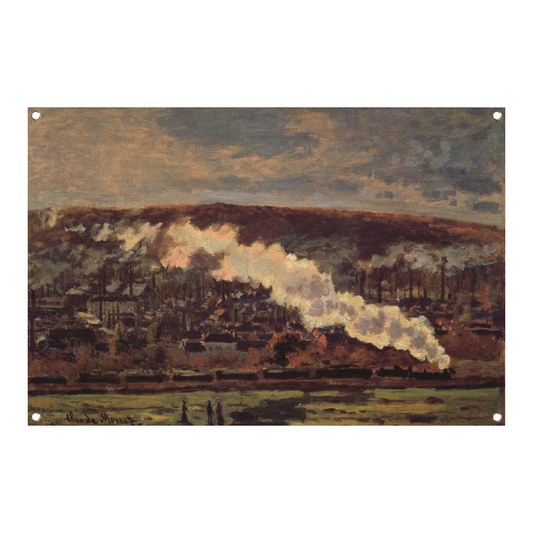 De Goederentrein - Claude Monet tuinposter