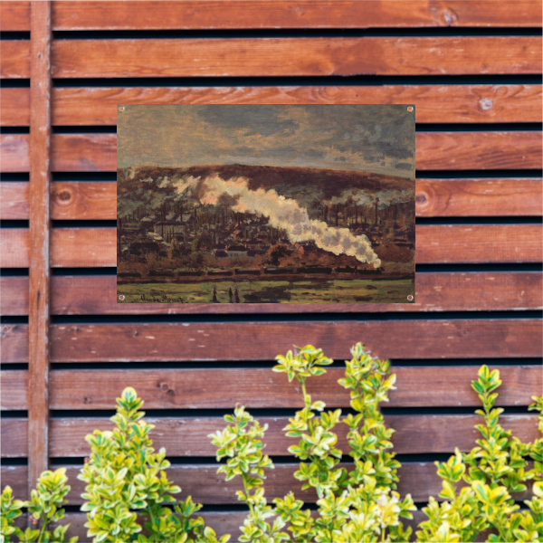 De Goederentrein - Claude Monet tuinposter