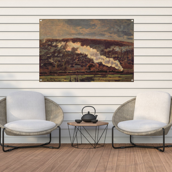 De Goederentrein - Claude Monet tuinposter
