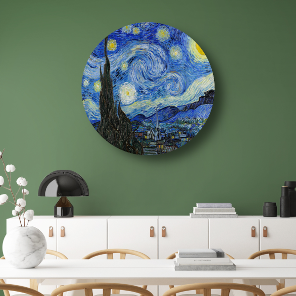Sterrennacht - Vincent van Gogh forex muurcirkel
