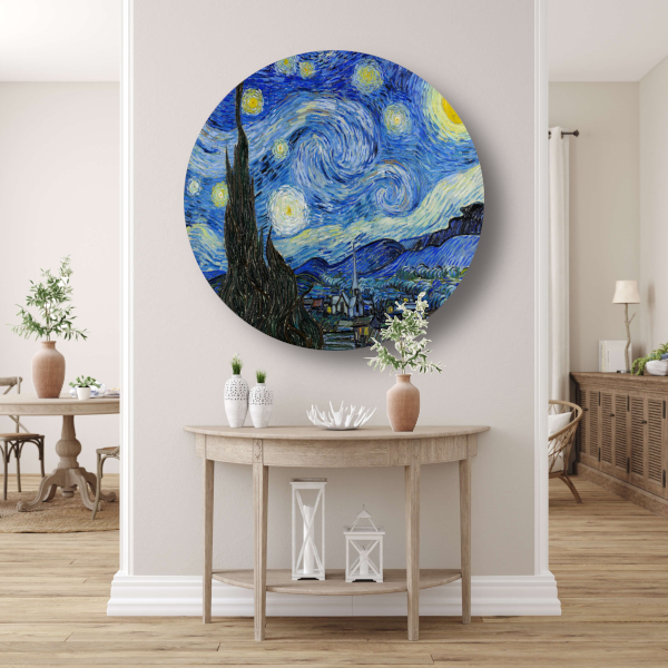 Sterrennacht - Vincent van Gogh forex muurcirkel