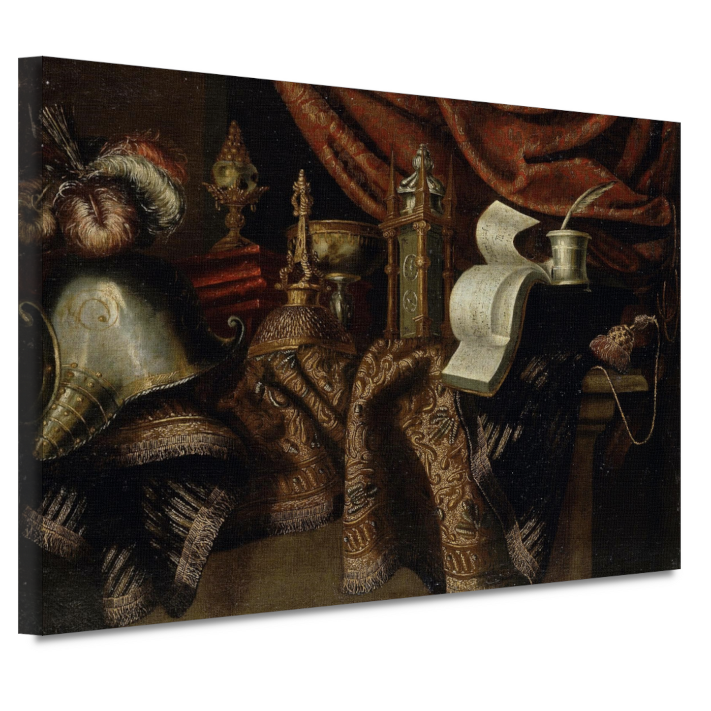 Stilleven met helm - Francesco Maltese canvas