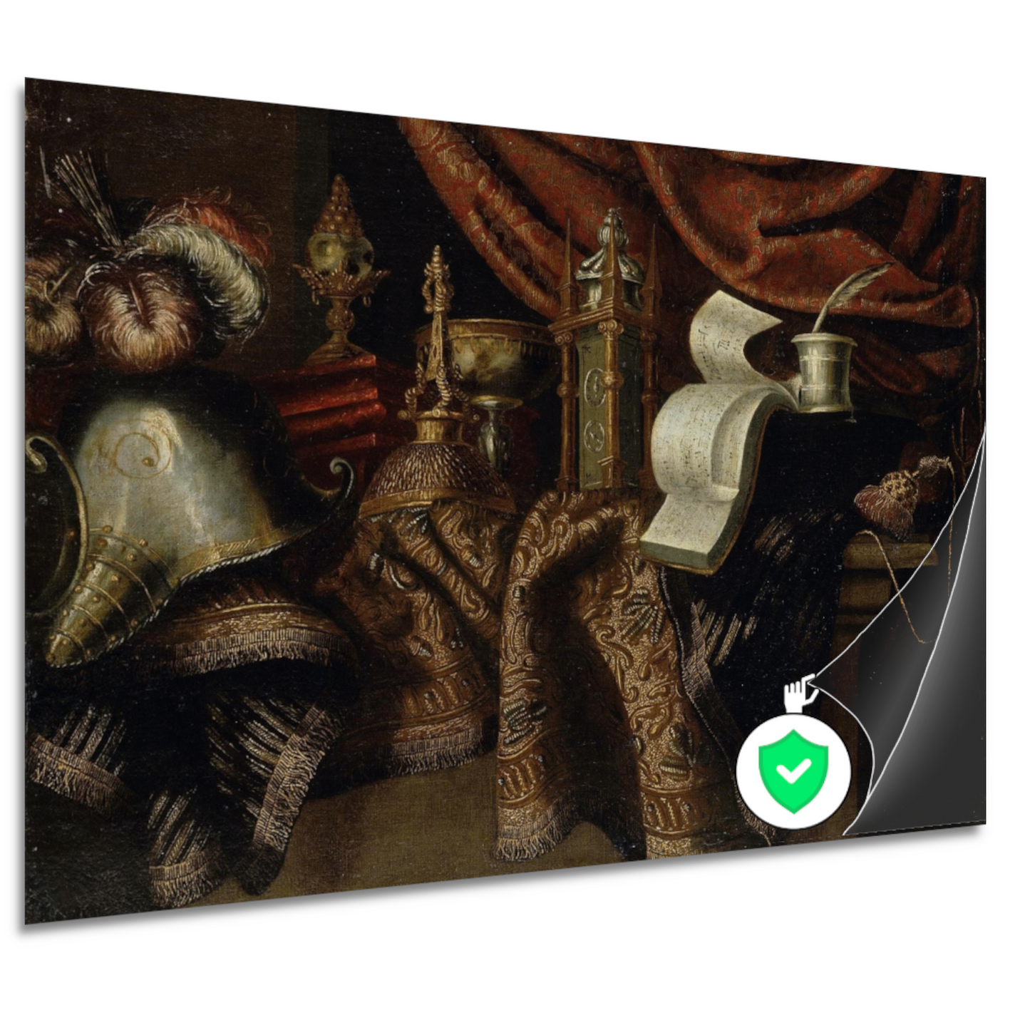 Stilleven met helm - Francesco Maltese poster