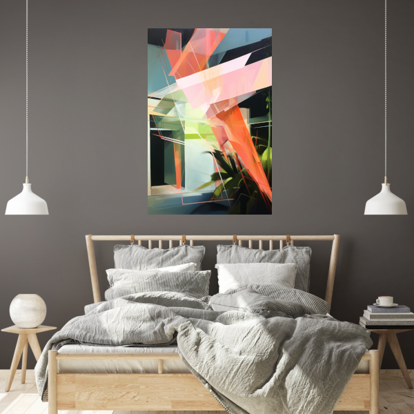 Abstracte Dynamiek in Kleur poster