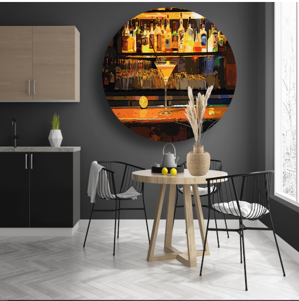 Minimalistische Martini forex muurcirkel