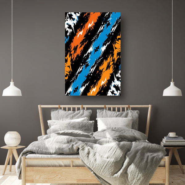 Abstract met Levendige Kleuren canvas
