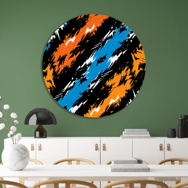 Abstract met Levendige Kleuren forex muurcirkel