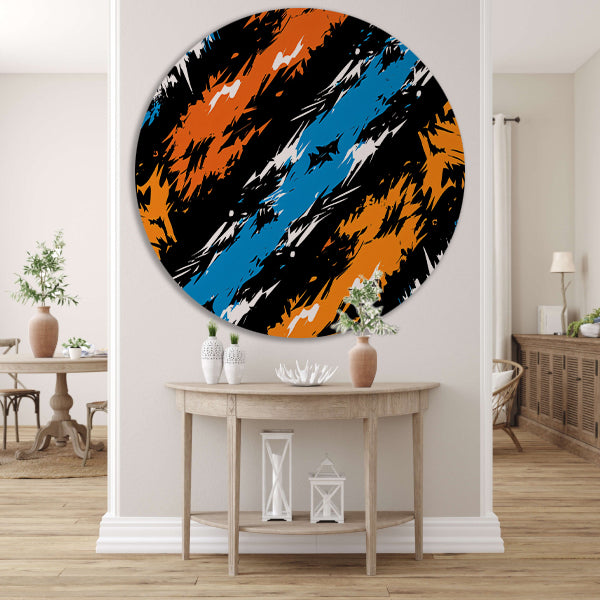 Abstract met Levendige Kleuren forex muurcirkel