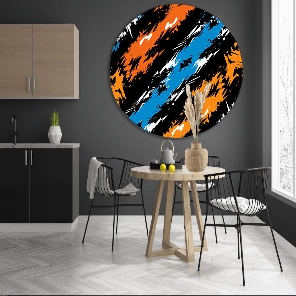 Abstract met Levendige Kleuren forex muurcirkel