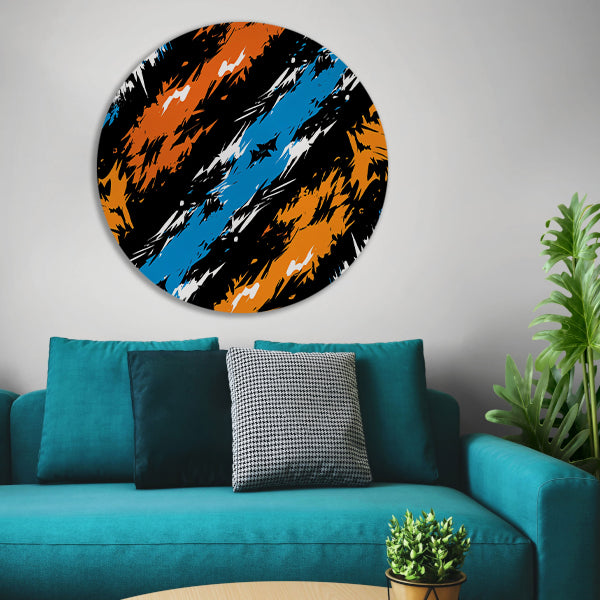 Abstract met Levendige Kleuren forex muurcirkel