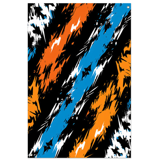 Abstract  met Levendige Kleuren tuinposter