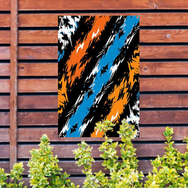 Abstract met Levendige Kleuren tuinposter