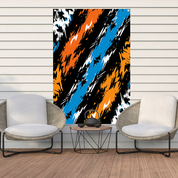 Abstract met Levendige Kleuren tuinposter