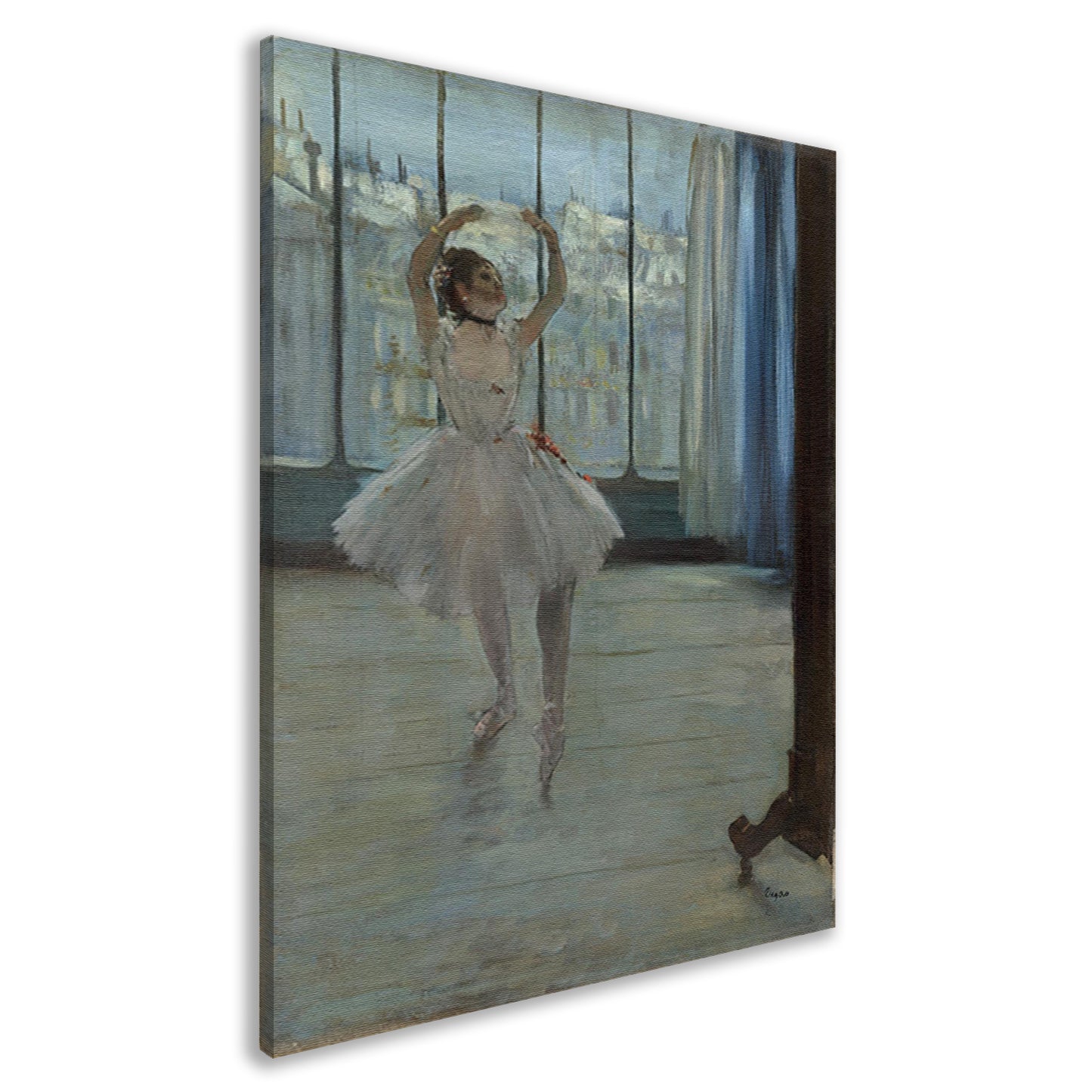 Danser poseren voor een fotograaf - Edgar Degas canvas