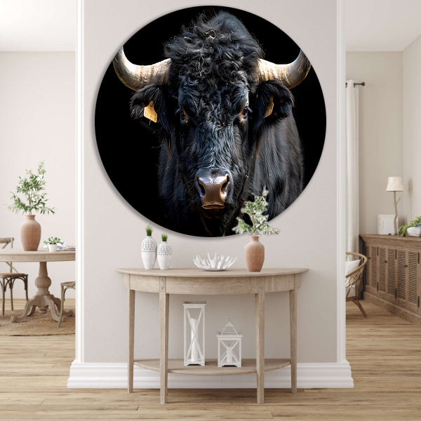 Stier met krachtige hoorns forex muurcirkel