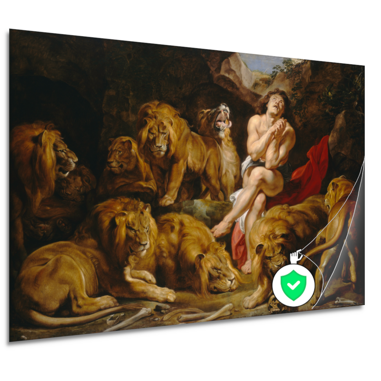 Daniël in de leeuwenkuil - Peter Paul Rubens poster