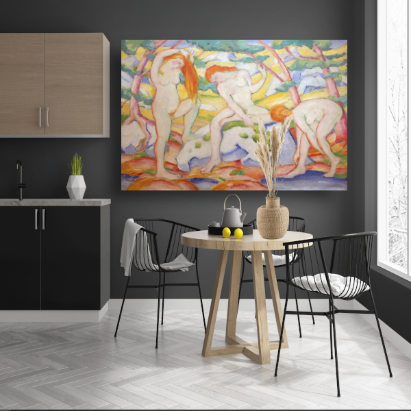 Badende meisjes - Franz Marc poster