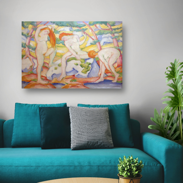 Badende meisjes - Franz Marc poster