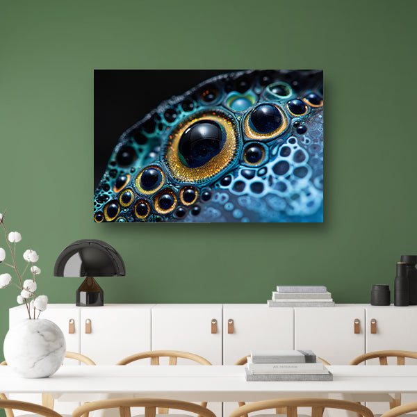 Kleurrijk abstract oog met patronen canvas