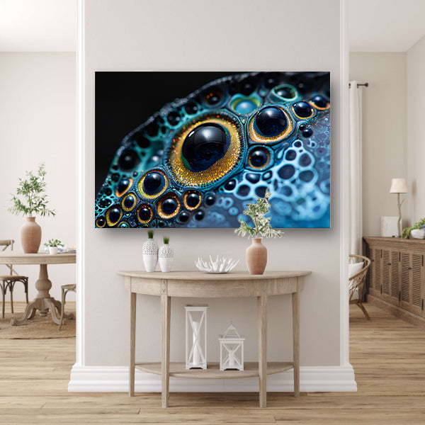 Kleurrijk abstract oog met patronen canvas