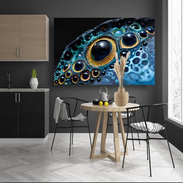 Kleurrijk abstract oog met patronen canvas