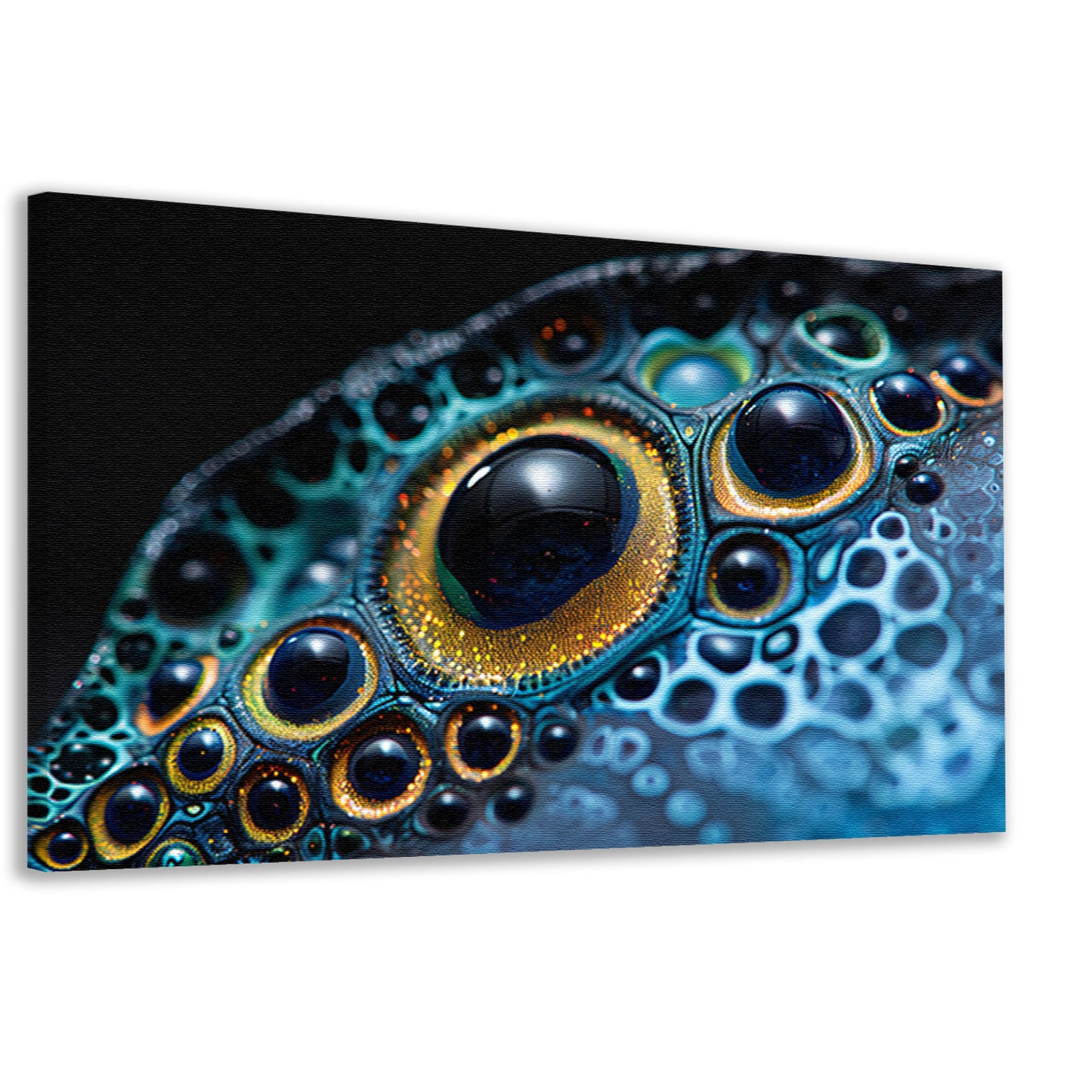 Kleurrijk abstract oog met patronen canvas