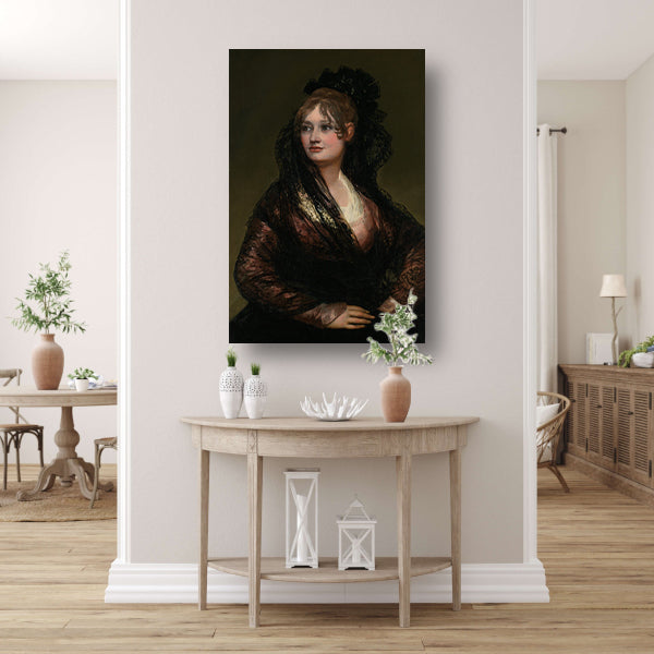Portret van Doña Isabel Cobos de Porcel - Francisco Goya poster
