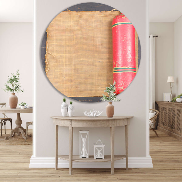 Vintage vuurblusser met verweerd doek forex muurcirkel