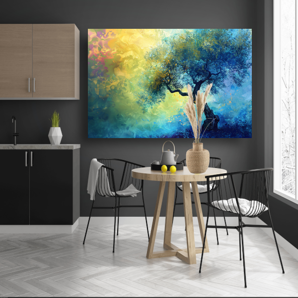 Kleurrijke Abstracte Boom canvas