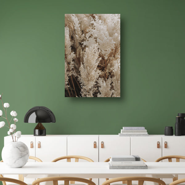 Beige pluimen dansen in de wind acrylglas
