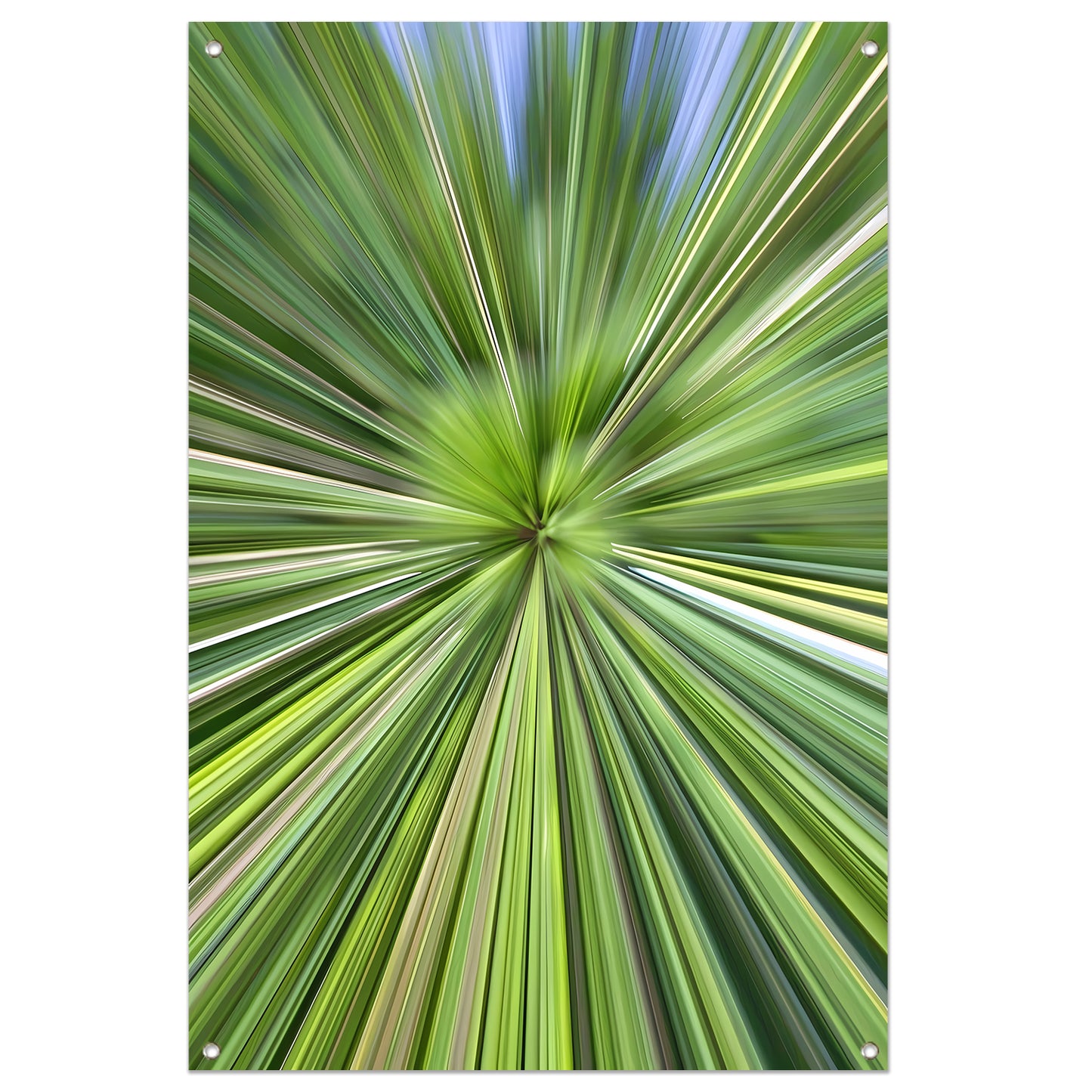 Abstracte Groene Explosie van Beweging en Licht tuinposter
