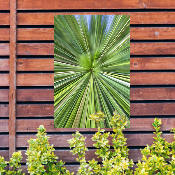 Abstracte Groene Explosie van Beweging en Licht tuinposter