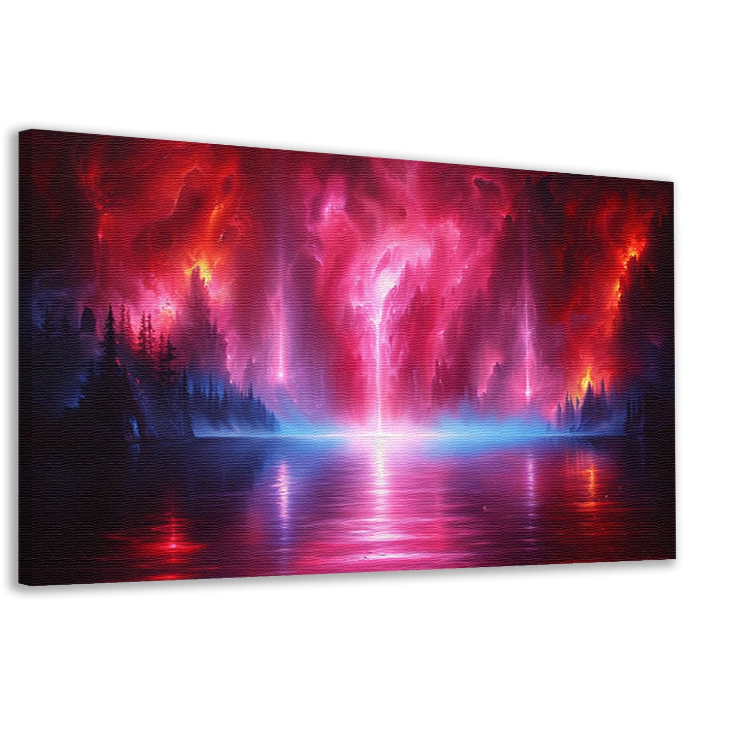 Mystieke natuur en magische luchten reflectie canvas