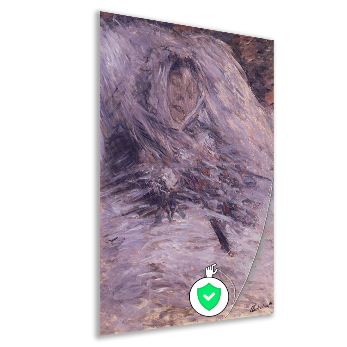 Camille Monet op haar sterfbed - Claude Monet poster