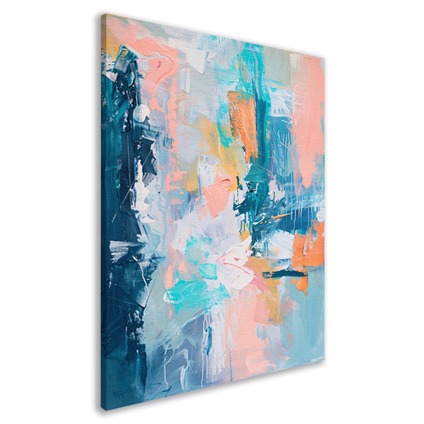 Kleurrijk abstract schilderij voor modern interieur canvas