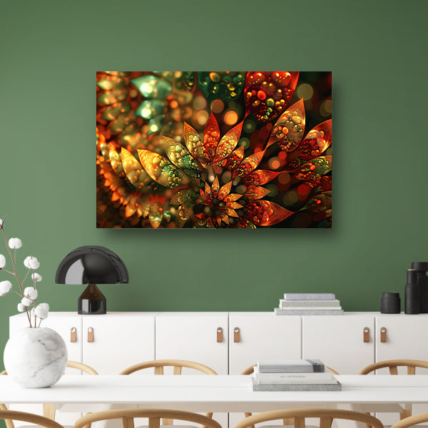 Abstracte Bloemen Compositie canvas