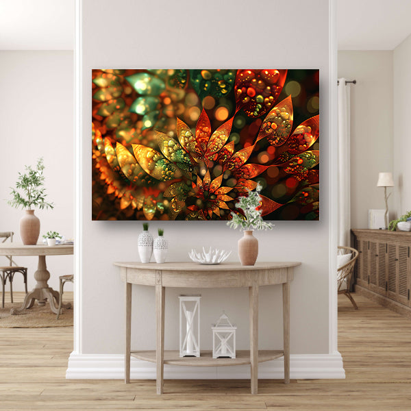 Abstracte Bloemen Compositie canvas