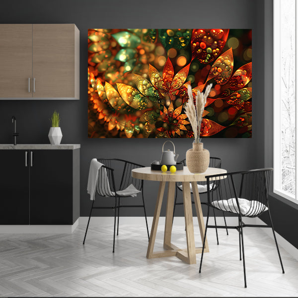 Abstracte Bloemen Compositie canvas
