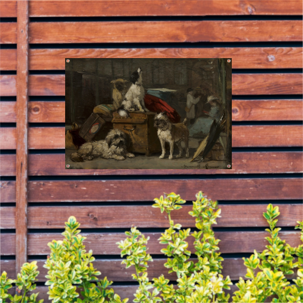 Op het platform - Henriëtte Ronner tuinposter