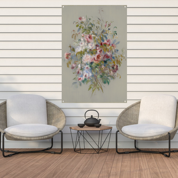 Boeket van rozen - Pierre-Auguste Renoir tuinposter